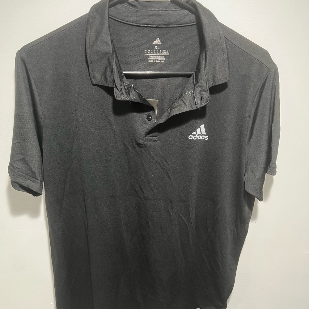 Adidas Black Performance Polo Shirt